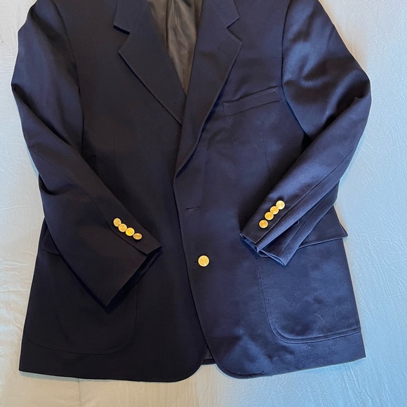 Marc Jeffries men's navy blue blazer - Picture 2 of 12